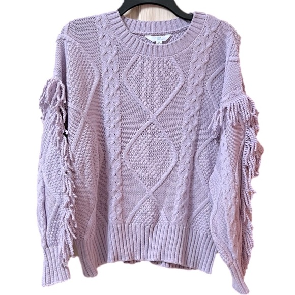 Fringe Sweater Lilac - Picture 2 of 7